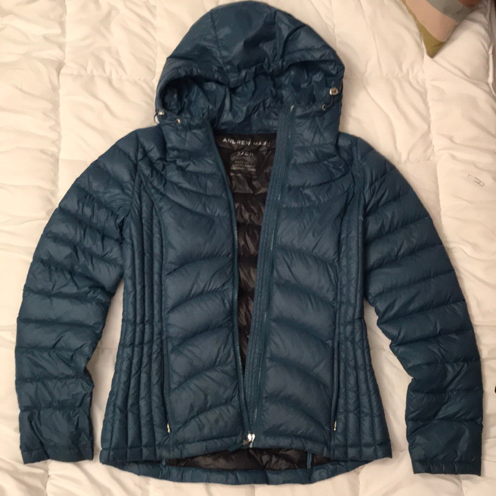 Andrew Marc packable down jacket size small